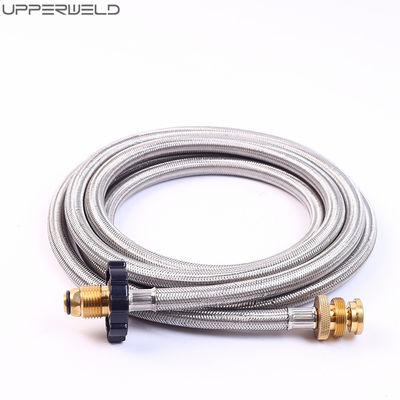 Feuerstelle Propangehasse Adapter Edelstahl geflochtenes LPG-Gas-Wiederaufladen für Camping-Hof