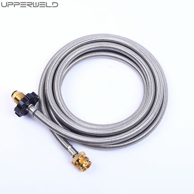 Feuerstelle Propangehasse Adapter Edelstahl geflochtenes LPG-Gas-Wiederaufladen für Camping-Hof