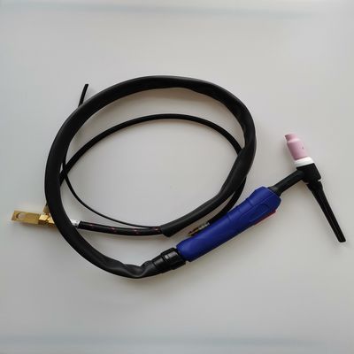 WP-26V-R 35-70 EU Plug TIG Torch Kit Luftgekühlte Schweißpistole mit Gasventil 200A Schwarz Rot