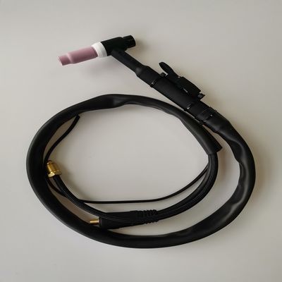 WP-26V-R 35-70 EU Plug TIG Torch Kit Luftgekühlte Schweißpistole mit Gasventil 200A Schwarz Rot