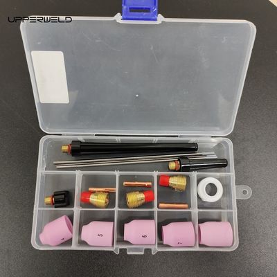 18 Stück Aluminium Düse Kollett Körper Elektrode Isolator TIG Schweißfackel Verbrauchsmaterialien Kit