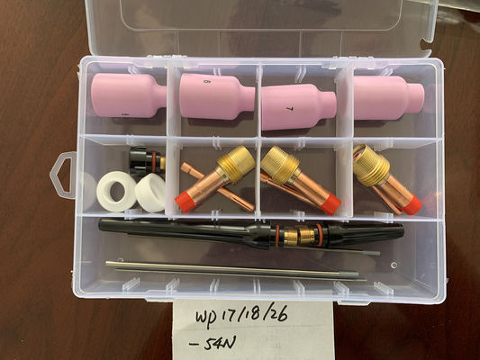 WP-17/18/26 TIG Schweißlampe Verbrauchsmaterialien für 1,6 mm/2,4 mm/3,2 mm Elektroden 18 Stück