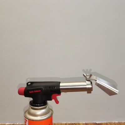 Outdoor Camping Küche Kochen Heizung Fackel mit Propan MAPP Anschluss in Silber