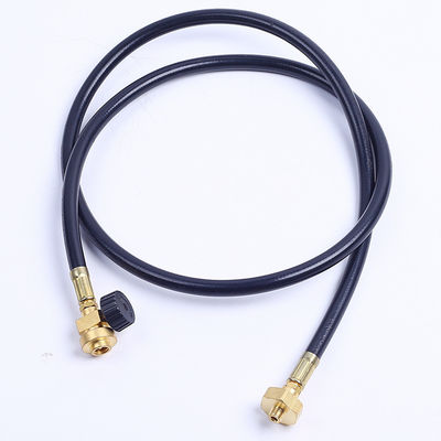 15 Fuß Schlauch Schwarz Oberer LPG Propan Messing Adapter Schlauch-Kit für Wohnmobil Tank RV Camping