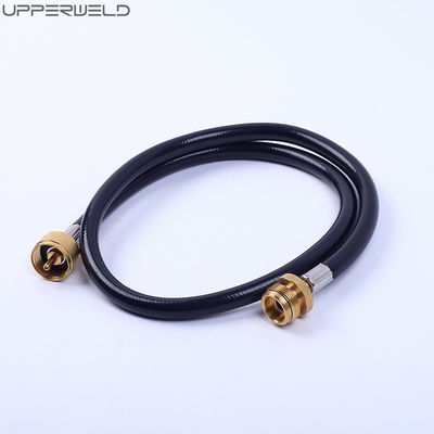 15 Fuß Schlauch Schwarz Oberer LPG Propan Messing Adapter Schlauch-Kit für Wohnmobil Tank RV Camping