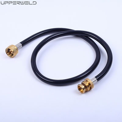 15 Fuß Schlauch Schwarz Oberer LPG Propan Messing Adapter Schlauch-Kit für Wohnmobil Tank RV Camping