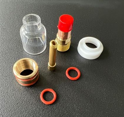 TIG-Zubehör Durchsichtige Düse-Kit 53GQ Gas-Linsen-Adapter Keil-Collett für Durchsichtige Schweißen