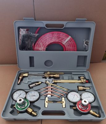 Messing-Sauerstoff-Acetylen-Gas-Regulator Schweißschneid-Torch-Kit mit 15-Fuß-Twin-Schlauch