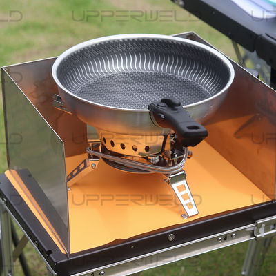 Modernes Design Camping Küche Tisch mit Aufbewahrung Schrank Weißpapierbox Paketmethode