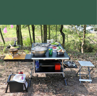 Outdoor Camping Küche Klapptisch aus Aluminium für Wohnwagen BBQ Party Picknick