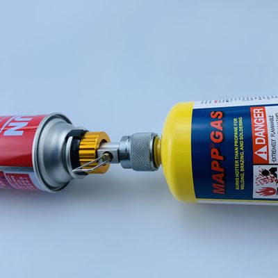 Die Messing Adapter für Gasbrenner und Butanzylinder Tank Camping Herd Propan Nachfüllung
