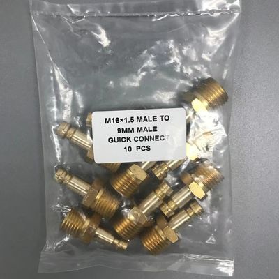 Zusammengestellte schwarze EU-Steckdose Verlängern Verbindung M16*1.5 Männlich zu 9MM Männlich Anschließen TIG-Adapter