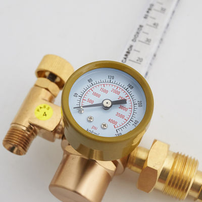 Gasreduktor CGA320 CGA580 Einlassverbindung TIG Schweißer MIG Schweißmessgerät CO2 Durchflussmesser Argonregler