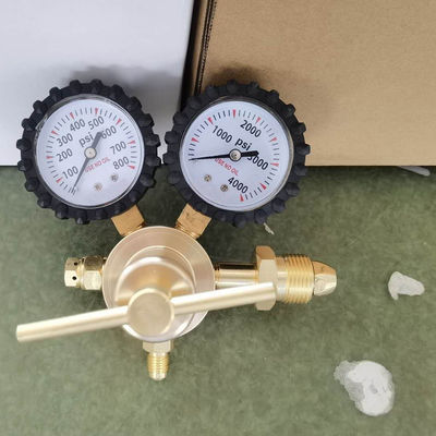 0-800 PSI Druck CGA580 Einlass Stickstoffregulierungsgerät für HVAC-Reinigung aus Massivmesser