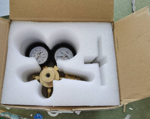 0-800 PSI Druck CGA580 Einlass Stickstoffregulierungsgerät für HVAC-Reinigung aus Massivmesser