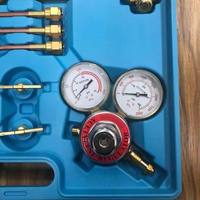 Schmiedebrazkörper Portable Oxy Brazing Welding Tool Set mit zwei Schlauchregulatormessern