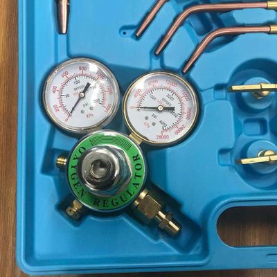 Schmiedebrazkörper Portable Oxy Brazing Welding Tool Set mit zwei Schlauchregulatormessern