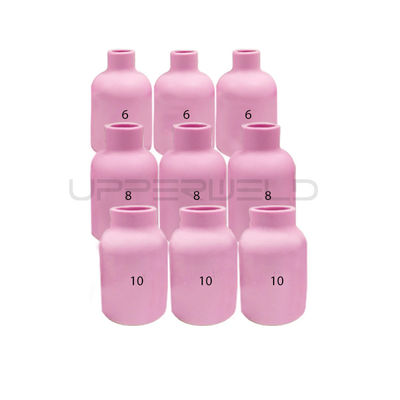 31PCS TIG Schweißlampe Stubby Gaslinsen Keramik-Tasse-Kit für WP-17/18/26 Große Größe