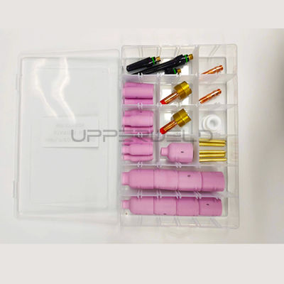 31PCS TIG Schweißlampe Stubby Gaslinsen Keramik-Tasse-Kit für WP-17/18/26 Große Größe