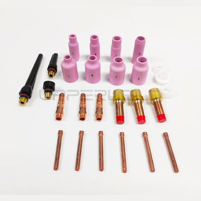 Langlebige Kolletten Körper Aluminium Düse Stubby Gas-Linsen-Kit für TIG WP 17/18/26