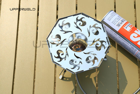 Kompakter Outdoor-Grillspinnenherd mit Gasherd-Adapter Höchstbrennzeit 1 Stunde