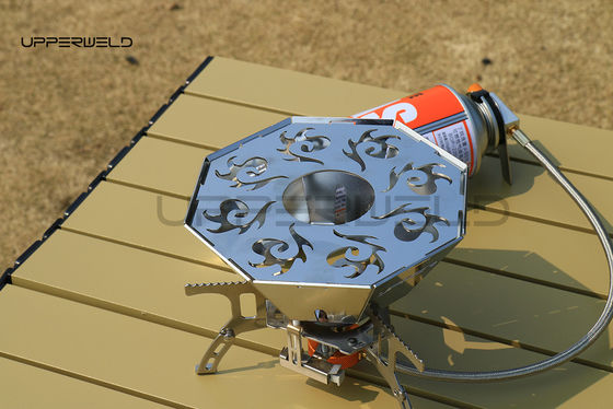 Kompakter Outdoor-Grillspinnenherd mit Gasherd-Adapter Höchstbrennzeit 1 Stunde