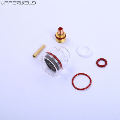 Stubby Gas Lens 10 Pyre Glasbecher Klar Düse Kit für WP-17/18/26 Tig Schweißlampe
