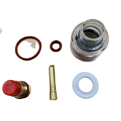 WP-9/20/25 Serie Oberer TIG Schweißfackel Gaslinse 10 Glas-Pyre-Cup-Kit für Großkits