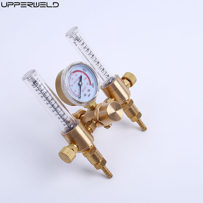 Messing-Doppel-Ausgangs-Argon-Gas-Regulator-Durchflussmesser mit CGA580-Eingang und 5/8-Ausgang