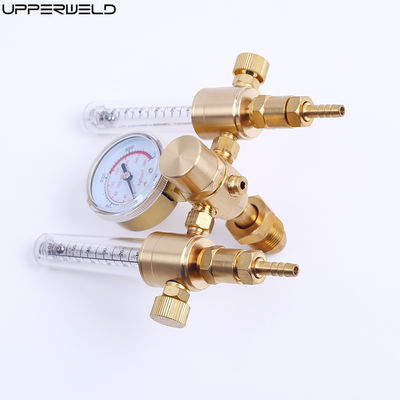 Messing-Doppel-Ausgangs-Argon-Gas-Regulator-Durchflussmesser mit CGA580-Eingang und 5/8-Ausgang