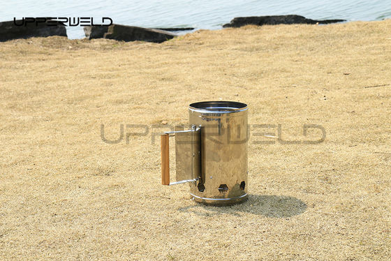 Zinkplattierte Stahlkanister Holzkohle Schornstein Starter für tragbare BBQ Outdoor Kochen