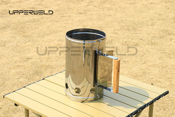Zinkplattierte Stahlkanister Holzkohle Schornstein Starter für tragbare BBQ Outdoor Kochen