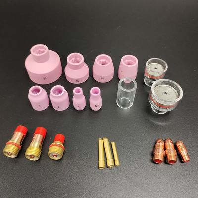 Luft/Wasser gekühlt TIG Schweißlampe Zubehör-Kit mit Stubby Gas Linsen und Glasbecher
