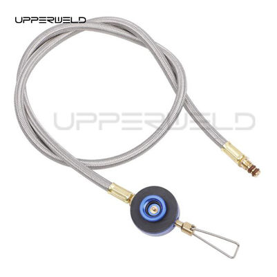 Edelstahl Camping Gaszylinder Anschluss Brenner Herd Adapter für Rucksack