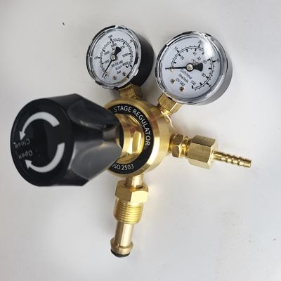 ODM unterstützt British Style Argon Gas Regulator Dual CO2 Durchflussmesser für Hochdruck Mig Tig Schweißen