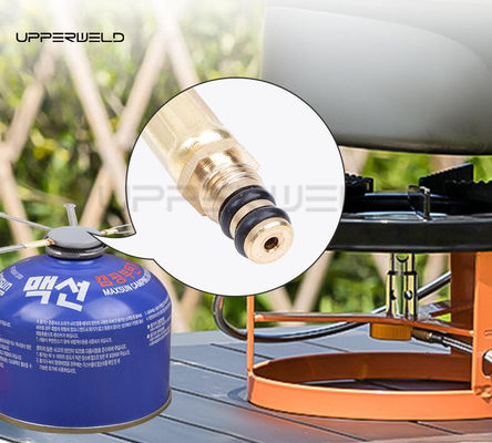 Bequeme Zwei-Bein-Kassette-Verbindung Gas-Tank-Steuerventil für Picknick-Camping-Ofen