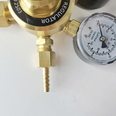 ODM unterstützt British Style Argon Gas Regulator Dual CO2 Durchflussmesser für Hochdruck Mig Tig Schweißen