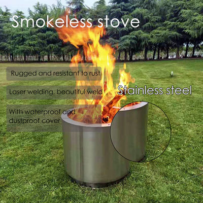 Rostfreie Oberfläche Portable BBQ-Ofen aus Edelstahl für Camping- und Feuerstellen