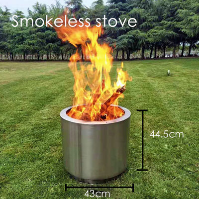 Rostfreie Oberfläche Portable BBQ-Ofen aus Edelstahl für Camping- und Feuerstellen