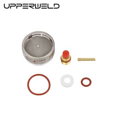 2.4mm TIG Schweißverbrauchsmaterialien Pyrex Glass Cup Kit für WP9 20 ODM kundenspezifischer Support