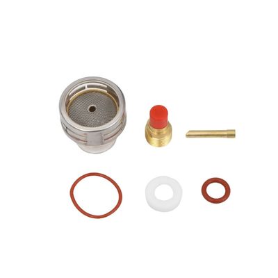 WP9 20 Schweißfackel Pyrex Glasbecher Kit 16 54NQCN 2.4MM Gasobjektiv Keil Sammeln einfach