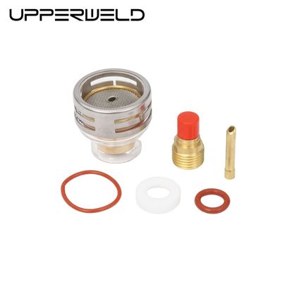 WP9 20 Schweißfackel Pyrex Glasbecher Kit 16 54NQCN 2.4MM Gasobjektiv Keil Sammeln einfach