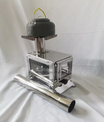 Holzbetrieb Portable Heizofen Edelstahl Campingofen für den Außenbereich