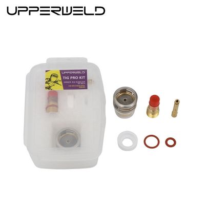 Gas-Linsen-Wegge Sammeln Pyrex Glas Tasse Kit 2,4 mm Klar für WP17 18 26 Schweißfackel