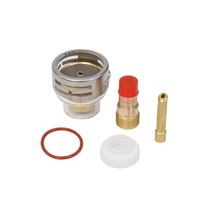 WP17 18 26 Tig Verbrauchsmaterialien Taschenlampe Gaslinsen Keil Sammeln Pyrex Glasbecher Kit 0,05 kg 2,4 mm