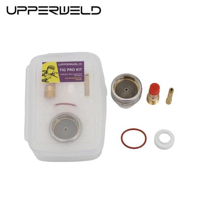 WP17 18 26 Tig Verbrauchsmaterialien Taschenlampe Gaslinsen Keil Sammeln Pyrex Glasbecher Kit 0,05 kg 2,4 mm