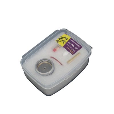 WP17 18 26 Tig Verbrauchsmaterialien Taschenlampe Gaslinsen Keil Sammeln Pyrex Glasbecher Kit 0,05 kg 2,4 mm