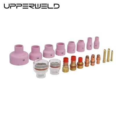 Gaslinsen Keil sammeln Glasbecher und Keramik Tig Schweiß Düse Set ideal zum Schweißen
