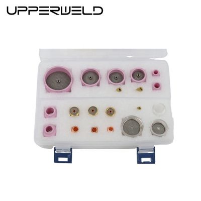 Gaslinsen Keil sammeln Glasbecher und Keramik Tig Schweiß Düse Set ideal zum Schweißen