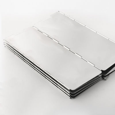 Aluminium Windschutzscheibe Campingofen Windschutzscheibe mit Tragetasche Leichtgewicht Butanbrenner 290g